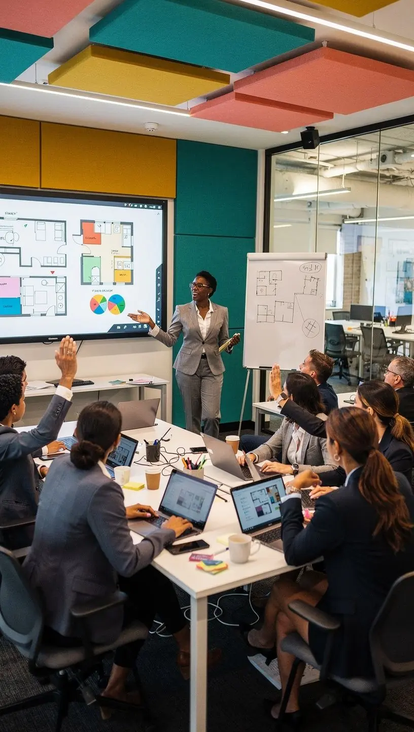 Przestrzeń relaksu w biurze z wygodnymi fotelami i strefą ciszy.